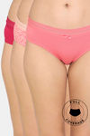 Zivame Low Rise Full Coverage Hipster Panty (Pack of 3) - Multicolor — thumbnail 1